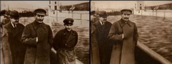 stalin with and without